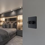 BG Electrical Evolve Double Wall Dimmer Switch 2 Way Matt Grey 200W view 6
