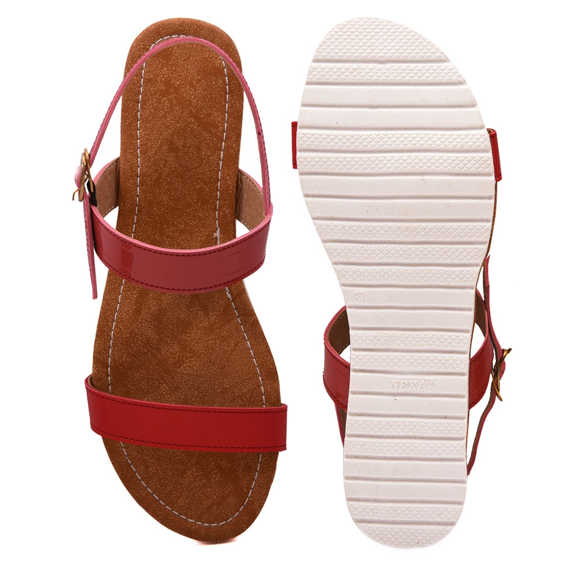 meriggiare ladies casual flat slingback strap sandals for women