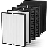 Youjors AD3000 Replacement Filter Compatible with Air Doctor 3000/3000M/3000Pro Air Purifier, 2 Main Filter & 2 Carbon Filters with 4 Pre-Filters (Not for AD3500)