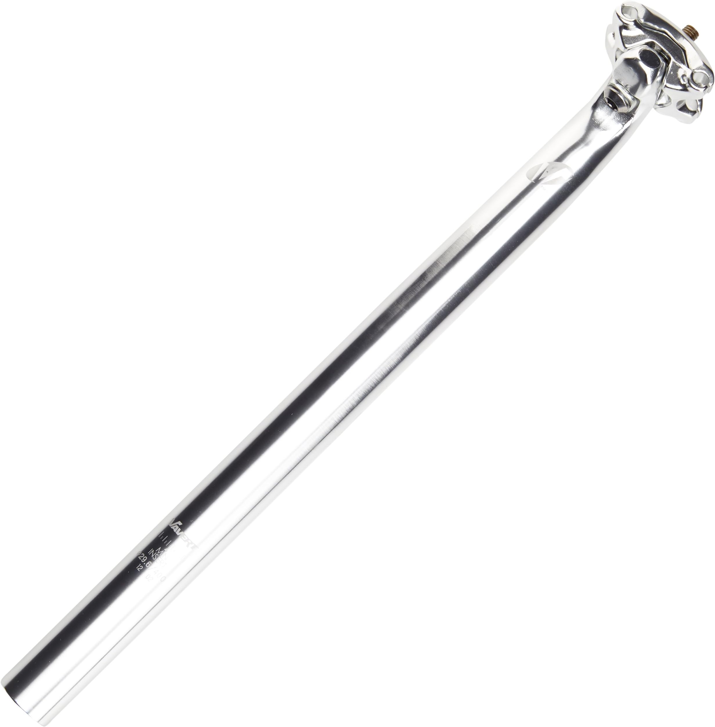 Vavert Single Bolt Seatpost - 29.4 x 400 mm, Silver