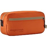eagle creek Pack-It Isolate Quick Trip - Compact Travel Toiletry Bag for Optimizing Luggage Space - Lightweight - Water-Resistant - Easy-Grab Zipper - Sustainable Materials - Small - Mandarin