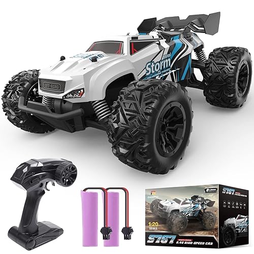 DEERC RC Car Remote Control Car for Age 8-12, All Terrain RC Monster Truck  W/ Batteries for 40 Min Play, Outdoor Off Road Rock Crawler Toy