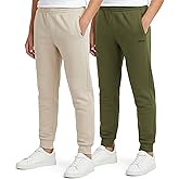 DKNY Boys Sweatpants - 2 Pack Active Performance Soft Fleece Boys Joggers Athletic Pants with Elastic Waistband and Pockets