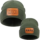 Asufegucd 2PCS Parent-Child Hat,Women's Knitted Beanie Cap,Baby Warm Hiphop Cap,Mother&Baby Winter Knit Wool Beanie,Ski Cap