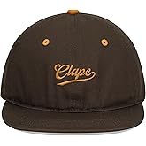 CLAPE Cotton Baseball Cap, Unstructured Dad Hat with Flat Brim, Breathable Adjustable Trucker Cap for Men & Women