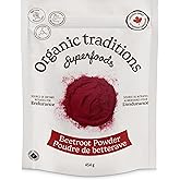 Organic Traditions Beet Root Powder, Canadian Owned, Vegan Beetroot Supplement Non-GMO Organic Beet Root Powder Superfood 16o