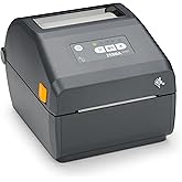 ZEBRA ZD421 Direct Thermal Desktop Printer 203 dpi Print Width 4-inch Wired USB and Ethernet Connectivity ZD4A042-D01E00EZ, No Thermal Ribbon Required