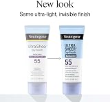 Neutrogena Ultra Sheer Dry-Touch Sunscreen SPF 55 Broad Spectrum UVA UVB 3 oz view 2