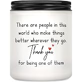 Thank You Gifts for Women, Inspirational Birthday Candle Gift for Women | Appreciation Gifts for Coworkers Friend Teachers Nurses Boss Employees, Christmas Gift for Women, 7oz Lavender Scented Candle