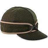 Stormy Kromer The Original Cap, Wool Blend Hat, Winter Warm Outdoor Cap for Men, Women, with Cotton Flannel Lining, Earflaps, Classic Cold Weather Gift, Olive, 7 5/8