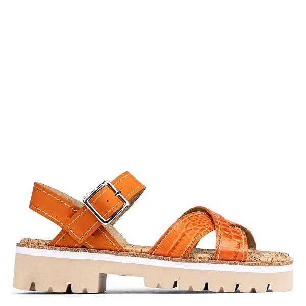 DONALD PLINER WOMEN’S LUG SOLE SLINGBACK SANDAL, SADDLE