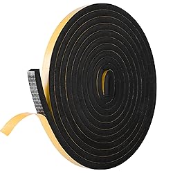 Self Adhesive Foam Tape Weatherstrip 1/2in x 3/8in