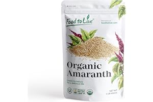 Food to Live Organic Amaranth Grain, 1 Pound – Non-GMO, 100% Whole Grain, Kosher, Vegan, Bulk Seeds