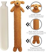 ADEPTNA Extra Long Hot Water Bottle Sherpa Plush Cover 72cm view 2