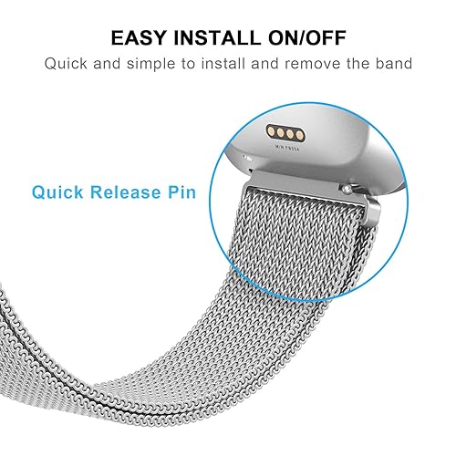Yutior Metal Bands Compatible with Fitbit Versa Fitbit Versa