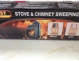 TJMChimney Cleaning Log - Black - Chimney Sweeping Log - Auto Clean - Under Cabinet Mount
