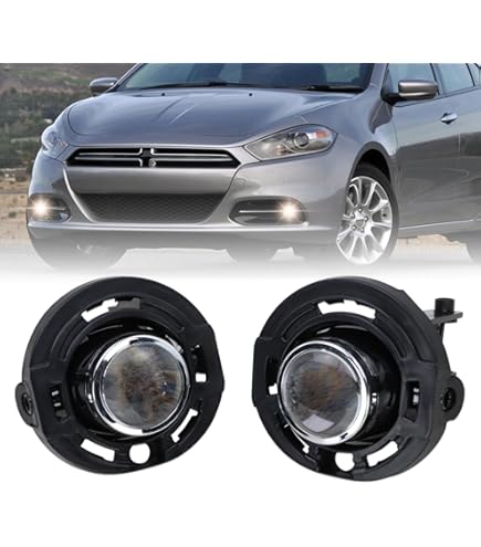 Amazon.com: MOTOKU Front Driver and Passenger Side Fog Light Cover for Dodge  Charger SRT8 2012-2014 : Automotive