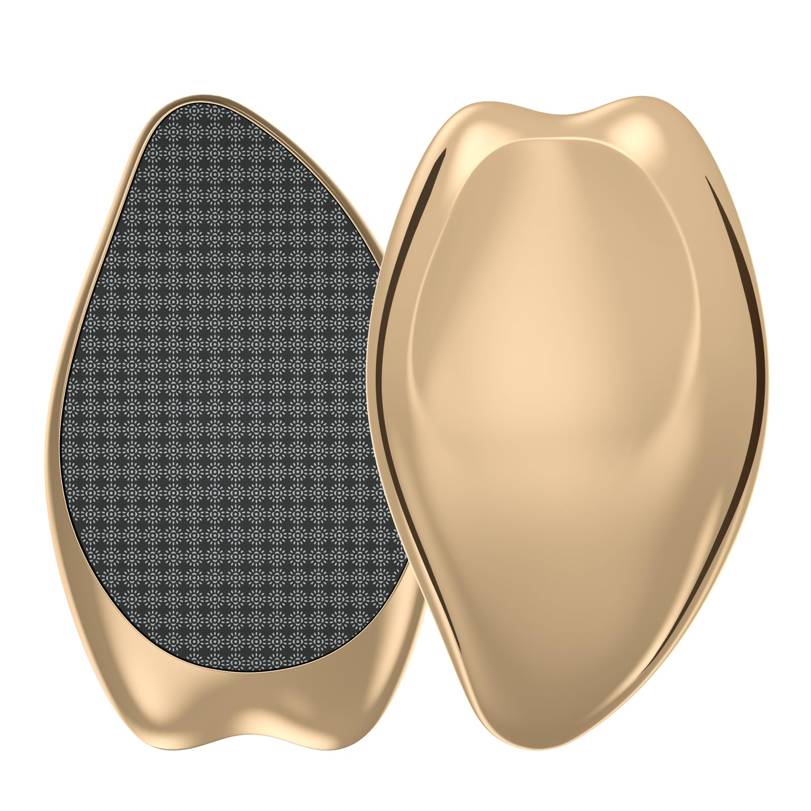 AnjoCare Nano Glass Foot File, Hard Skin Callus Remover, Foot Scraper Salon Home Pedicure Tool for Foot Beauty Care, Can Be Used on Both Wet/Dry Cracked Feet (Golden)