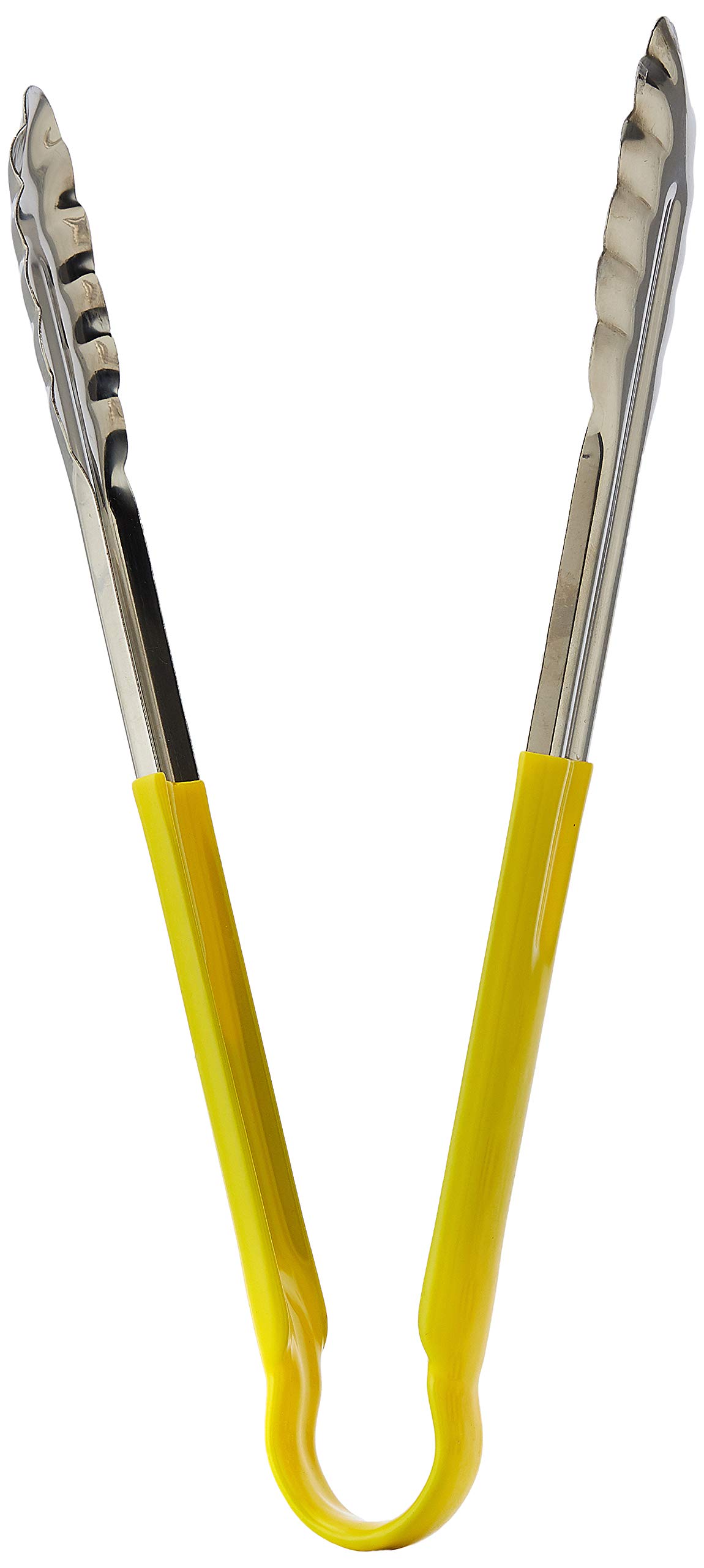 Genware NEV-CCT31Y Tong, Colour Coded Stainless Steel, 31 cm, Yellow