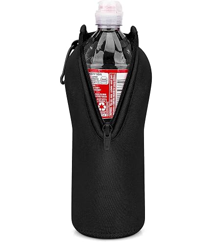 Linkidea Disposable Water Bottle Carrier With Shoulder Strap - Insulated Neoprene Sling Bag For 16.9 Fl Oz Bottles - View #8