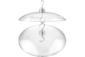 iBorn Baffles for Bird Feeders, 13” Bird Feeder Cover for Rain Guard, Birds Feeders Rain Guard, Full Protection for Feeders f