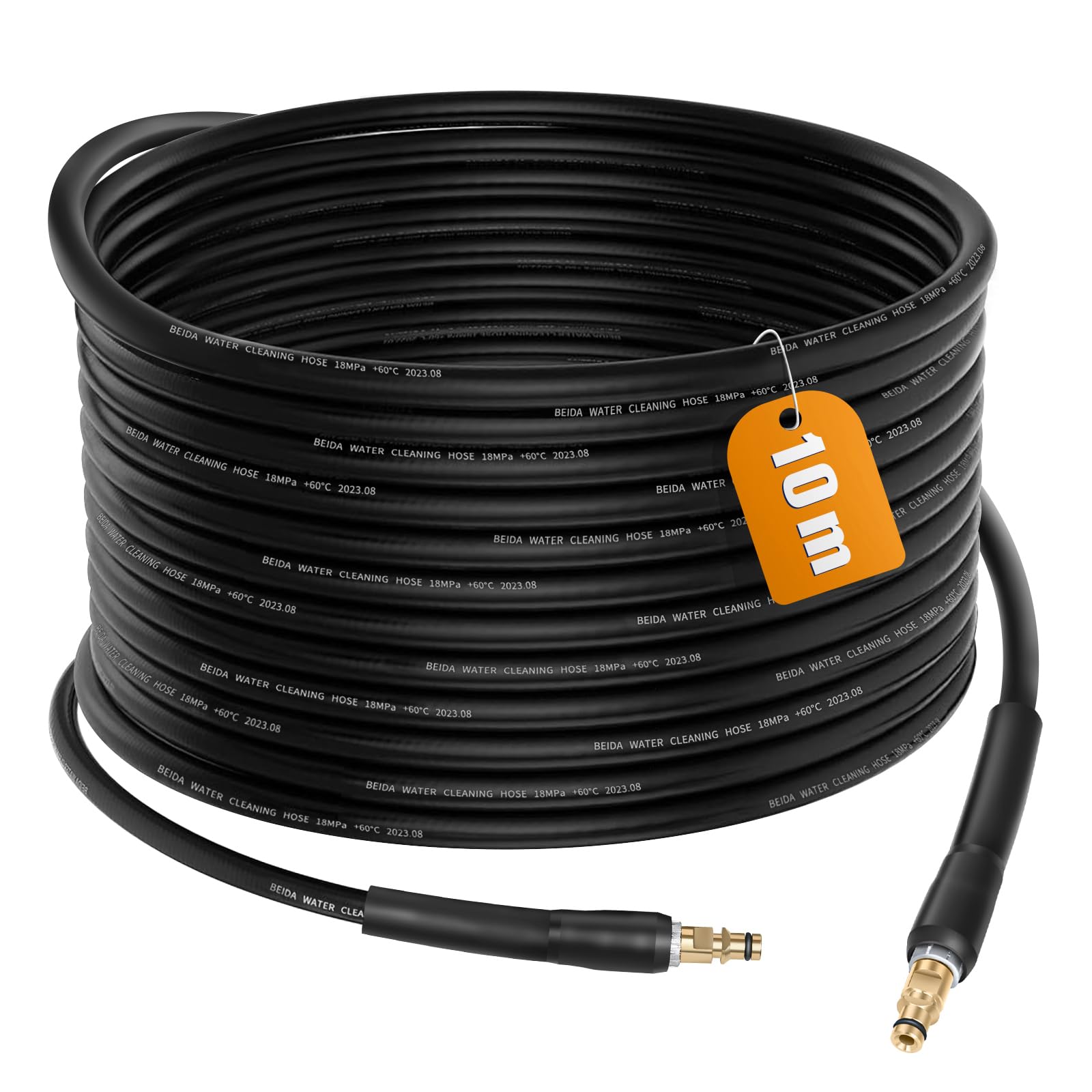 MoPei 10M High Pressure Replacement Hose for Karcher K2 K3 K4 K5 K6 K7, Quick Connect System, 2610 PSI