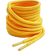 VSUDO 2 Pairs Round Boot Laces, 5/32" Outdoor Work &amp; Hiking Shoe Laces for Boots