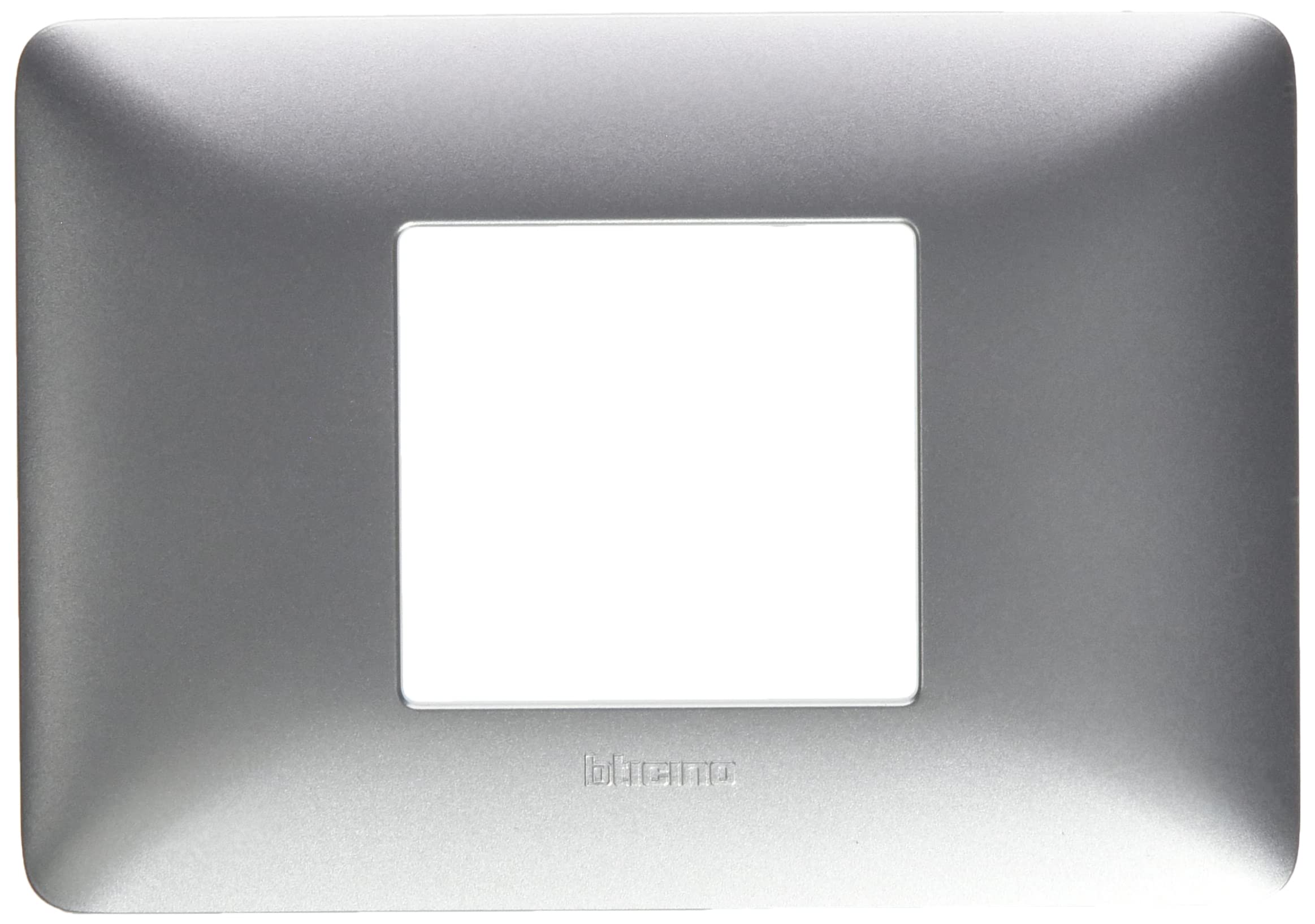 Bticino AM4819MSL Matix Plate 2 Modules, Silver Centered