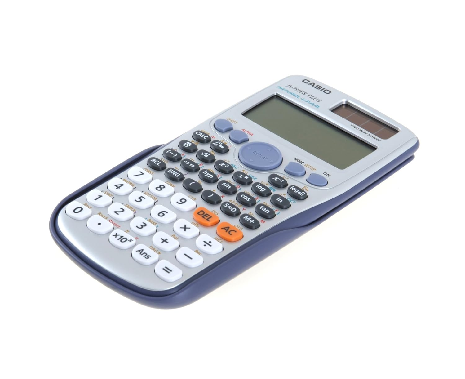 Casio FX-991ES PLUS - Calculadora científica (417 funciones, 15 + 10 + 2 dígitos, pantalla Natural), color gris