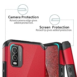 TJS Compatible with Nokia C210 Case, with Tempered