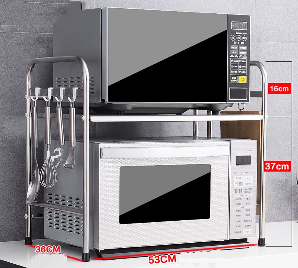 JTWJ Armario de Cocina de Estante de Horno de microondas de Acero ...