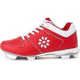RIP-IT Women's Diamond Softball Cleats | Molded Softball Shoes for Women | Scarlet | Size 7