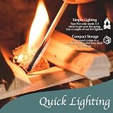 GardenCo 10kg Kiln Dried Kindling Box 4 Bags Fire Starter Wood view 3