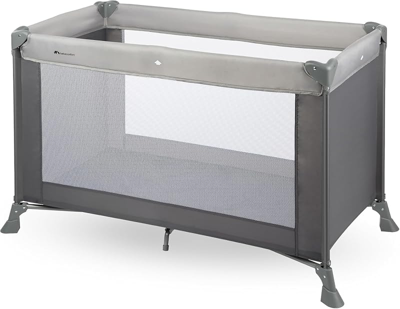 Bebeconfort soft dreams, berço de viagem, regulável em altura, do nascimento aos 3,5 anos, até 15 kg, grey mist