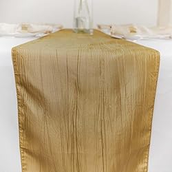 Efavormart 12" x 108" Gold Accordion Crinkle