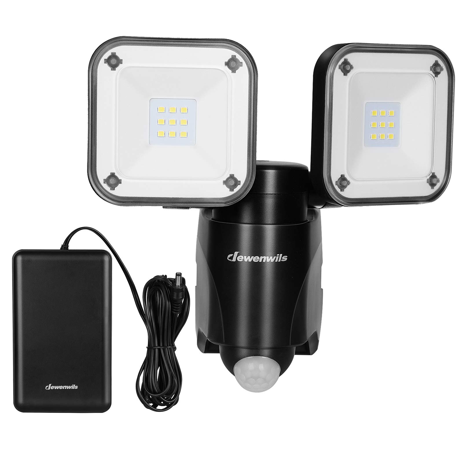 Photo 1 of DEWENWILS Battery Powered LED Flood Light Outdoor,800LM Motion Sensor Outdoor Lights 6000K Super Bright,IP44 Waterproof Security Lights,Motion Detector Lights Wireless for Outside,Yard,Garage,Porch