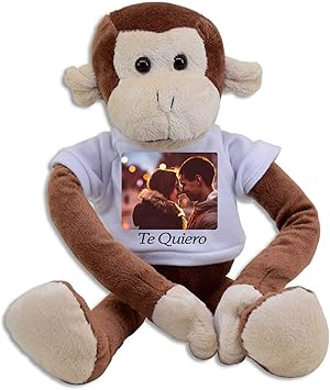 Peluches Personalizados - Peluches Grandes con Foto - CREA Tu Peluche con tu Foto Personalizada - Impresión dpi - Tamaño Grande - Bebe con Nombre - Mono Reno Jirafa- (Mono): Amazon.es: Juguetes y juegos