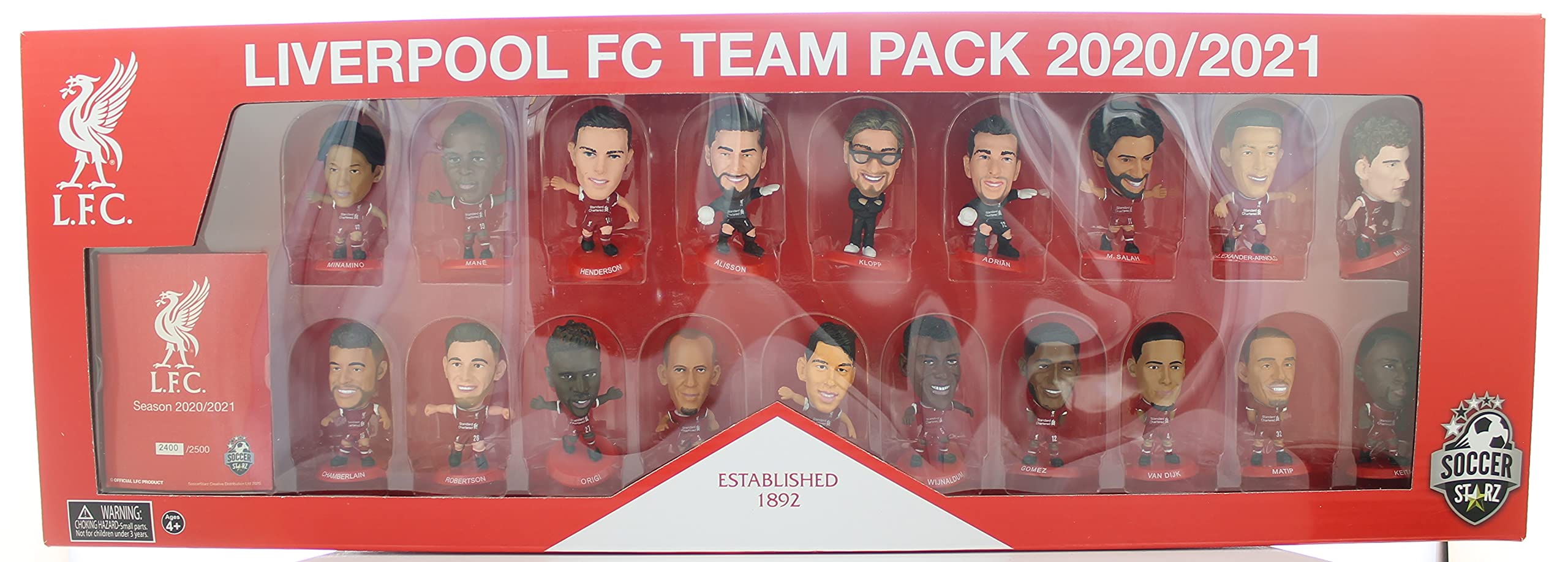 SoccerStarz - Liverpool Team Pack 19 figure (2020/21 Version) /Figures