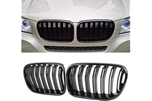 DEKEWEI F25 Grille,Front Kidney Grill Compatible with 2011-2013 X3 F25 Double Slats Gloss Black Grill