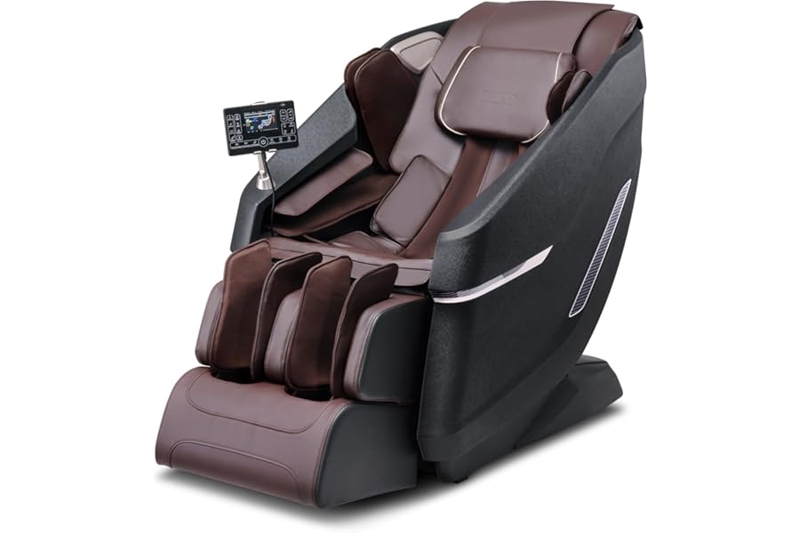 VEVOR Full Body Massage Chair, SL-Track Zero Gravity Massage Recliner, 3D Shiatsu, Body Scan, Heating, Bluetooth Speaker, Airbags for Living Room, Home