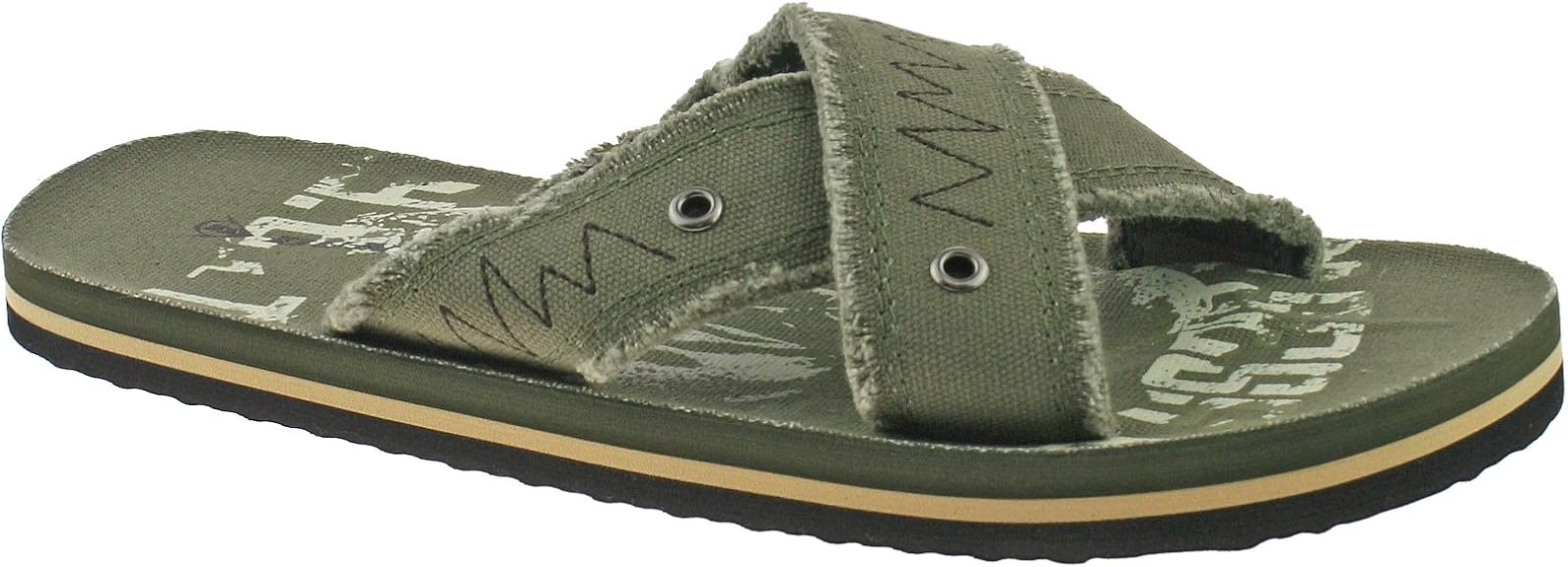 Dunlop Mens Textile Mules DMP961 FLIP Flops Sandals Size UK 612 (UK8