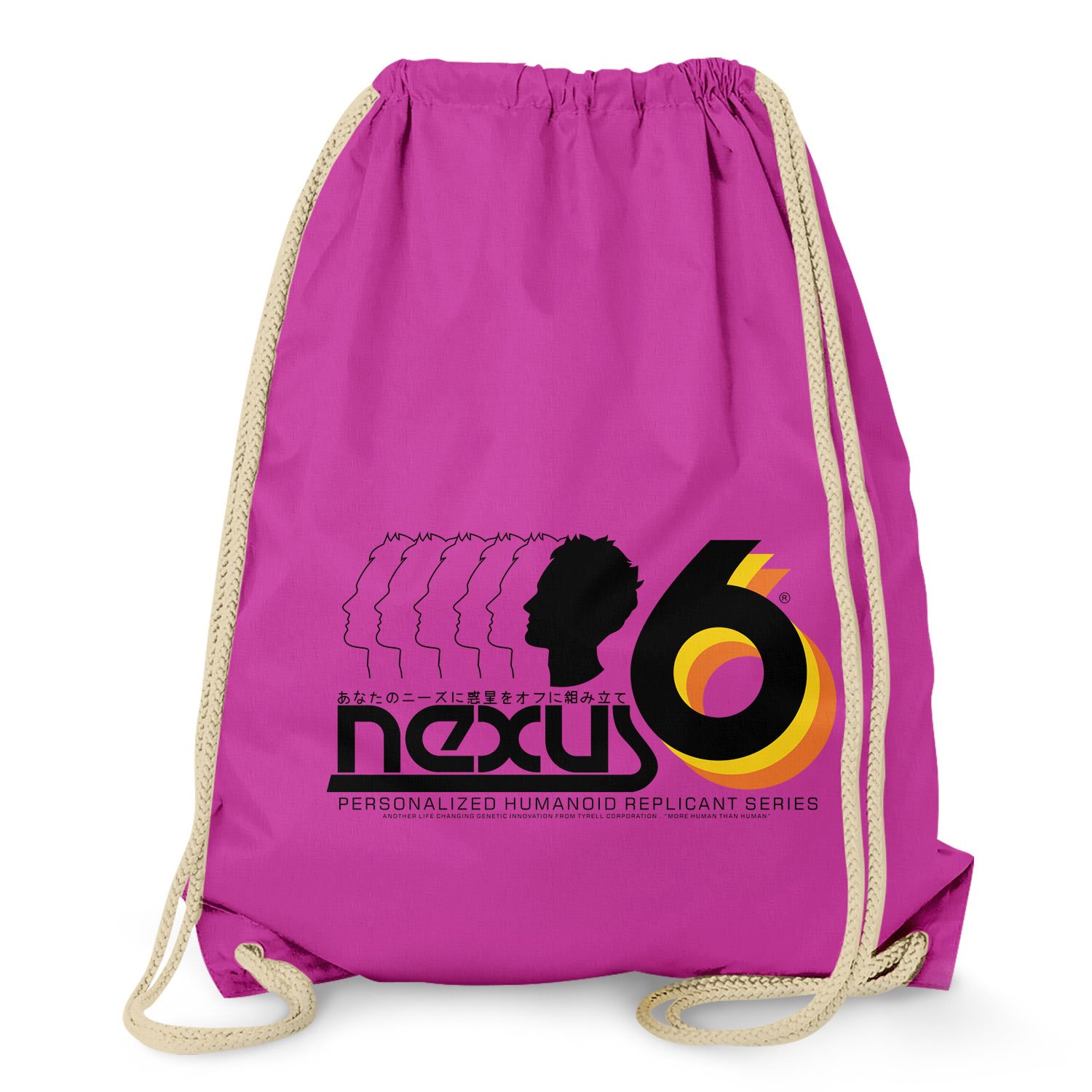 NERDO Nexus 6 Personalized Humanoid Replicant Series Gym Bag, Fuchsia
