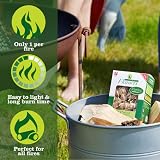 Flamers Natural Firelighters 24 Pack Eco Wood Wool Paraffin Burns Clean view 3