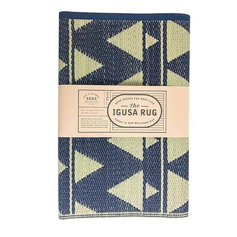 Amazon Soas い草ラグ おしゃれ 上敷 ござ 滑り止め付き Triangle