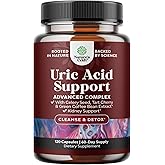 Green Coffee Bean Extract for Uric Acid Cleanse & Detox - Green Coffee Beans with Turmeric, Tart Cherry & Celery Seed for Adults - Daily Uric Acid Flush for Joints Support & Kidney Cleanser – 120 Ct