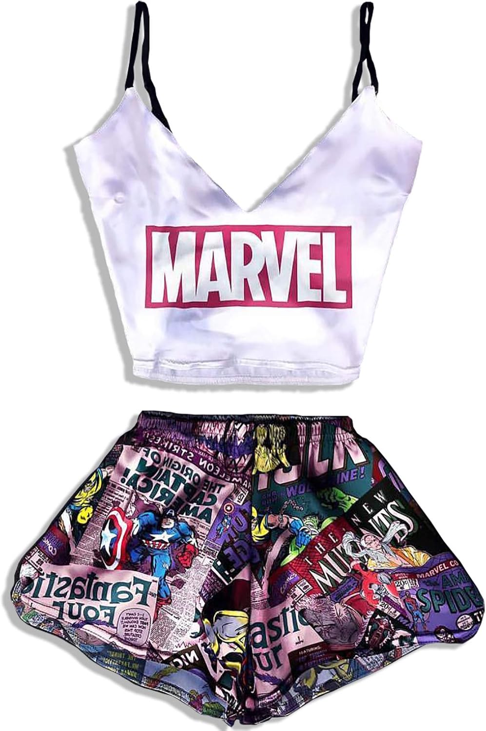 Marvel Comics Print Pajamas for Girls 