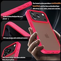 for iPhone 17 pro max Case Translucent Matte Phone