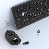 Seenda SK38-3 Wireless Keyboard and Mouse Set UK Layout Black view 5
