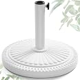FRUITEAM 23-lbs Round Patio Umbrella Base Pre-Filled Umbrella Stand 15" Sun-Flower-Pattern Heavy Duty Market Umbrella Base St