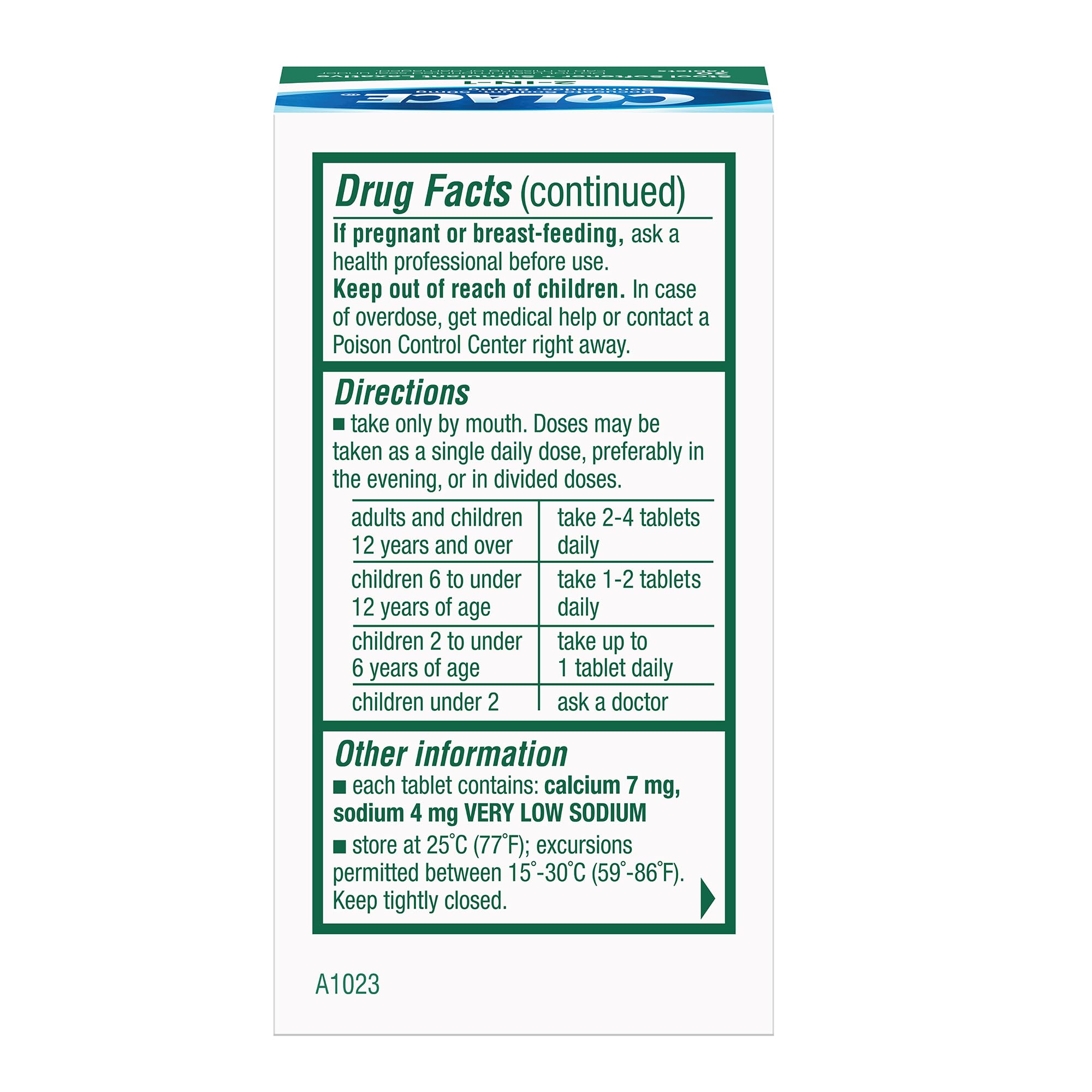 Colaxe Mua Colace 2-In-1 Stool Softener & Stimulant Laxative Tablets, Gentle ...